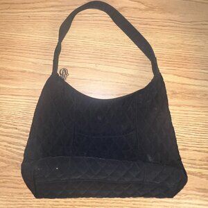 Vera Bradley Purse Handbag Shoulder Bag Black Quilted Classic Washable